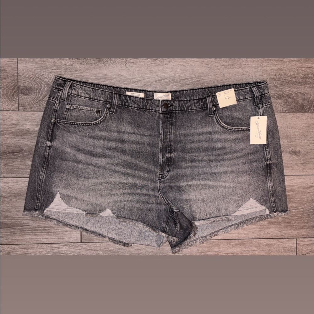 Universal Thread Plus Size Women’s Dark Denim Shorts Size 28 New W/ Tags High Ri